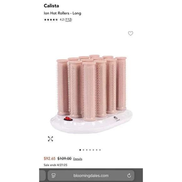 Calista Ion Hot Rollers 12pc Set Special Edition - New in box! MSRP: 92$ - Picture 1 of 8